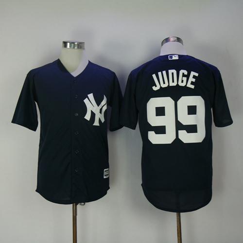 Yankees #99 Aaron Judge Navy Blue New Cool Base Stitched MLB Jersey